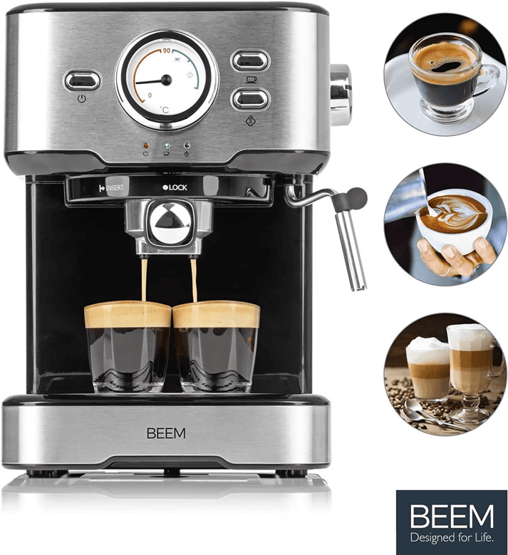 اسپرسوساز بیم BEEM ESPRESSO-SELECT ساخت آلمان | اسپرسو و کاپوچینوی حرفه‌ای در خانه — تصویر ۸