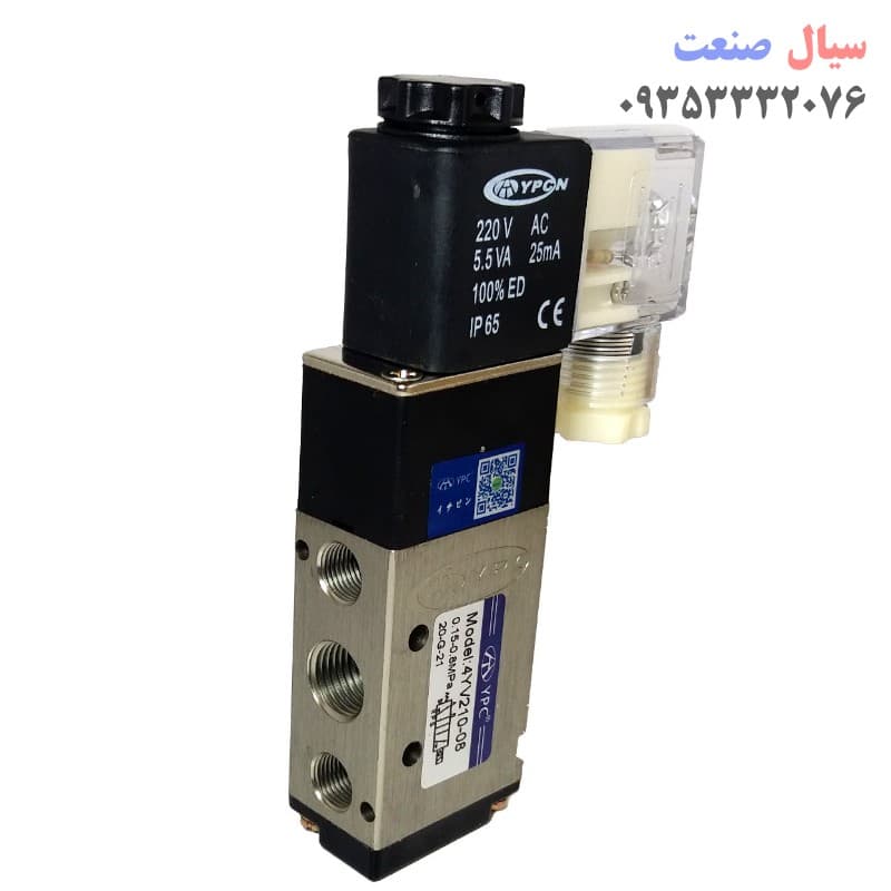 شیر برقی پنوماتیک YPC مدل 4yv210-08 سایز 1/4 اینچ