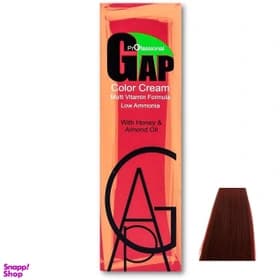 رنگ مو گپ (Gap) شماره 6.6 رنگ بلوند قرمز ماهاگونی تیره حجم 100 میلی‌لیتر