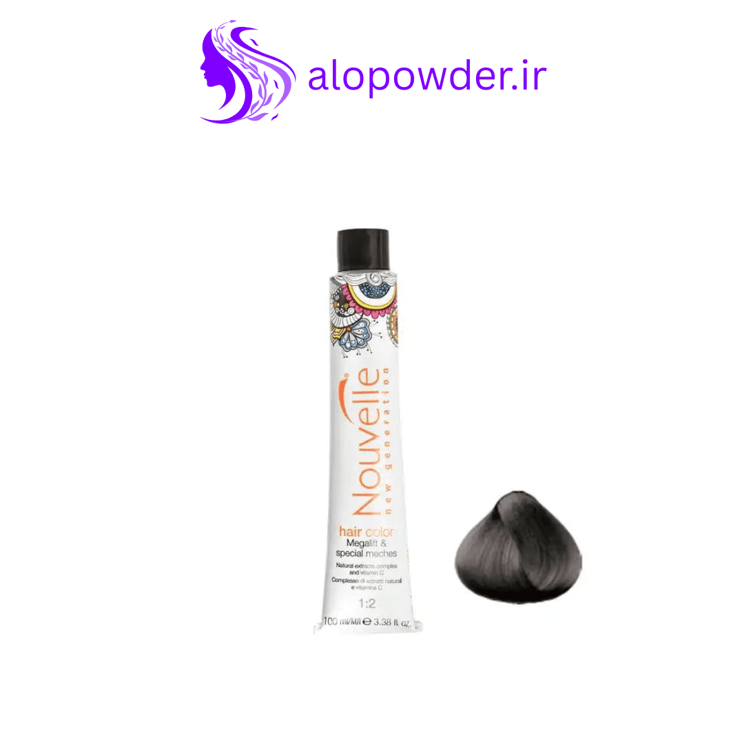 رنگ مو خاکستری تیره نوول Nouvelle مدل Grigio Scuro حجم 100ml