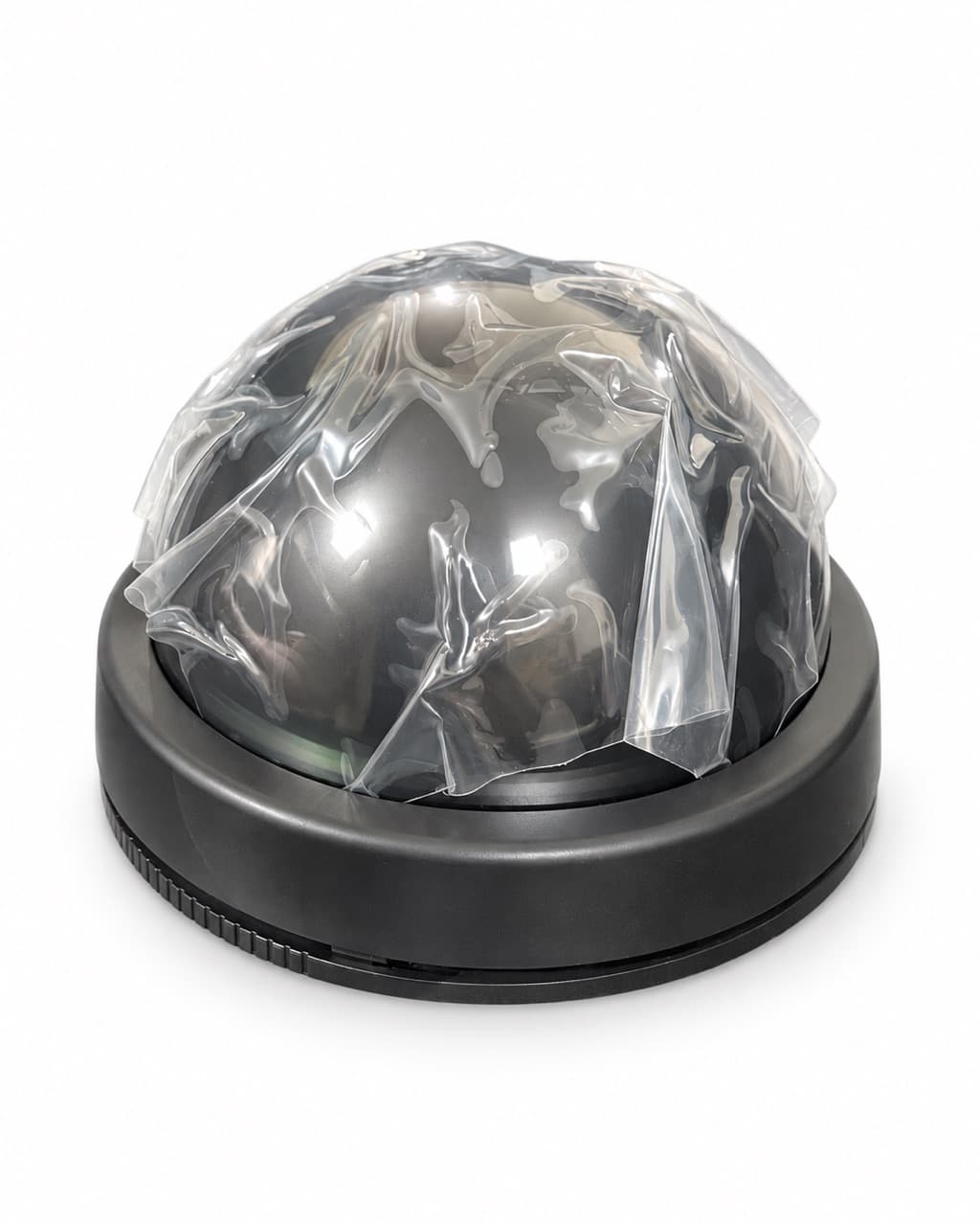 قاب خالی دوربین مداربسته دام مشکی با کاور دودی | Dome CCTV Housing