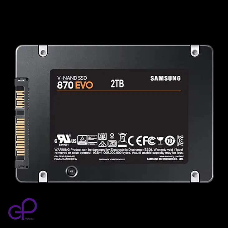 اس‌اس‌دی اینترنال سامسونگ 870EVO SATA 2.5 Inch ظرفیت 2 ترابایت — تصویر ۲