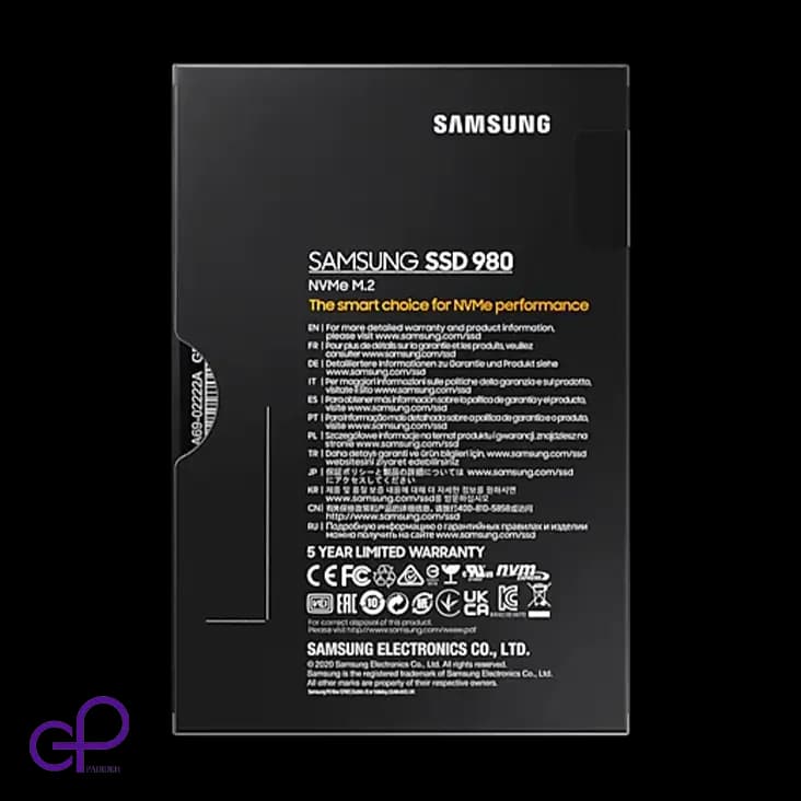 اساسدی اینترنال سامسونگ 980 NVMe M.2 ظرفیت 1 ترابایت — تصویر ۳