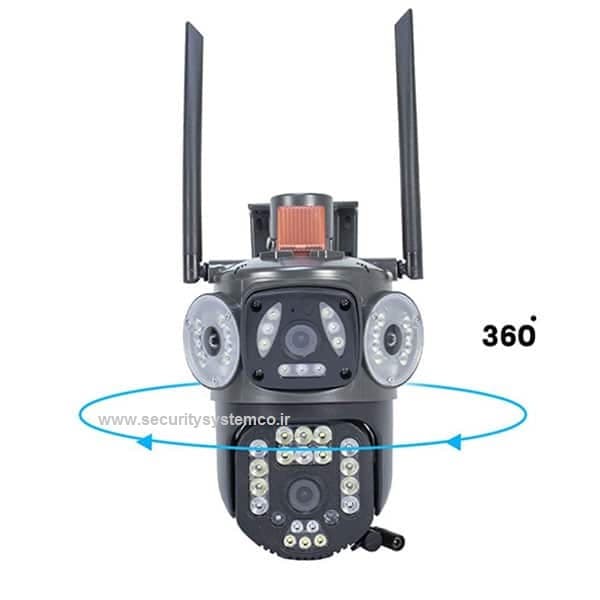 دوربین سیمکارت خور چهار لنز چرخشی 4g