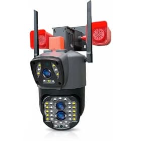 دوربین سیمکارتی دو لنز آژیر دار دزدگیر دار 4g