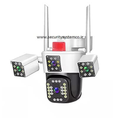 دوربین آژیر دار سیمکارت خور 3 لنز متحرک veecam