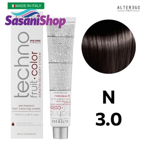 رنگ مو آلترگو (تکنو فروت کالر) بلوطی تیره (3.0) Dark Chestnut Alterego (Techno Fruit Color)
