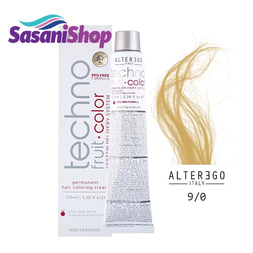 رنگ مو آلترگو (تکنو کالر) بلوند خیلی روشن (9.0) (Techno Color) Very Light Blonde Alterego