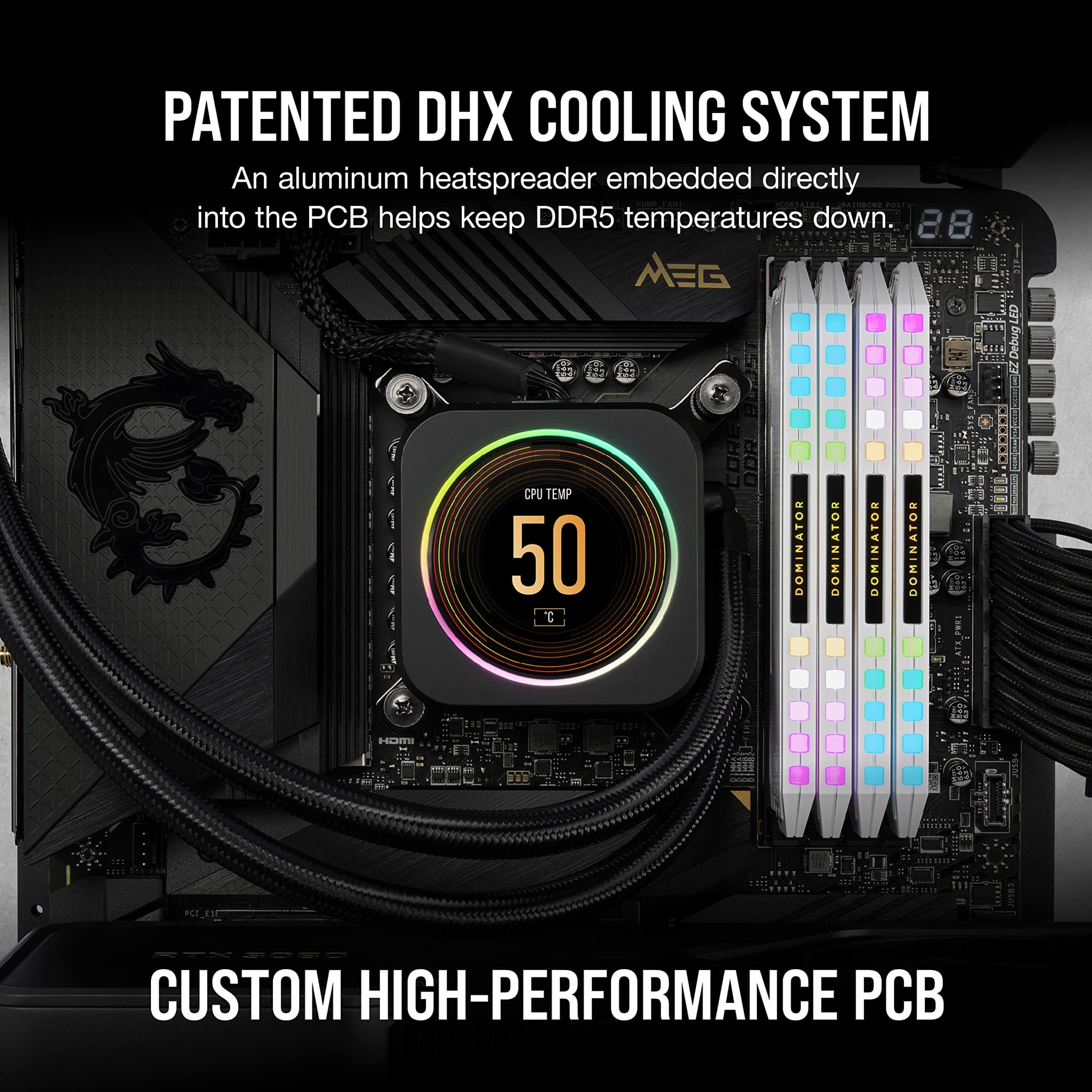 رم 32 گیگ DDR5 باس 5600 Dominator ساخت Corsair کورسیر تایوان — تصویر ۲