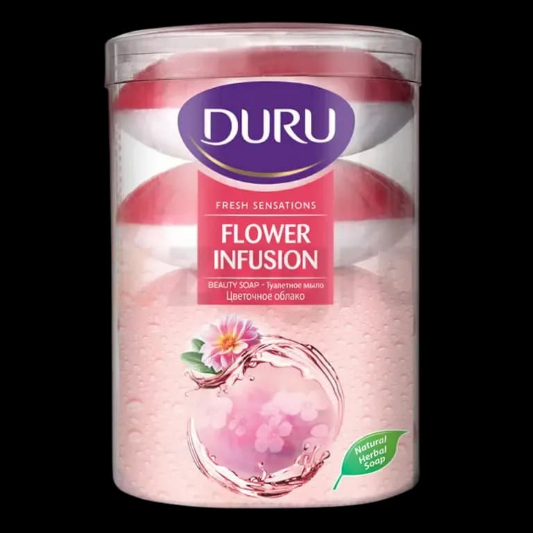 صابون گیاهی دورو سری Fresh Sensation مدل Flower Infusion بسته 4 عددی