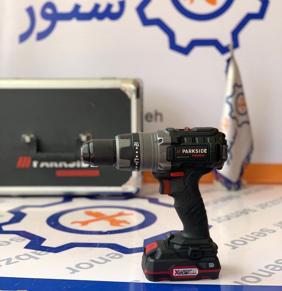 دریل شارژی20ولت چکشی براشلس پارکساید آلمانی مدلPSBSAP 20Li B3 (اورجینال)همراه جعبه — تصویر ۴