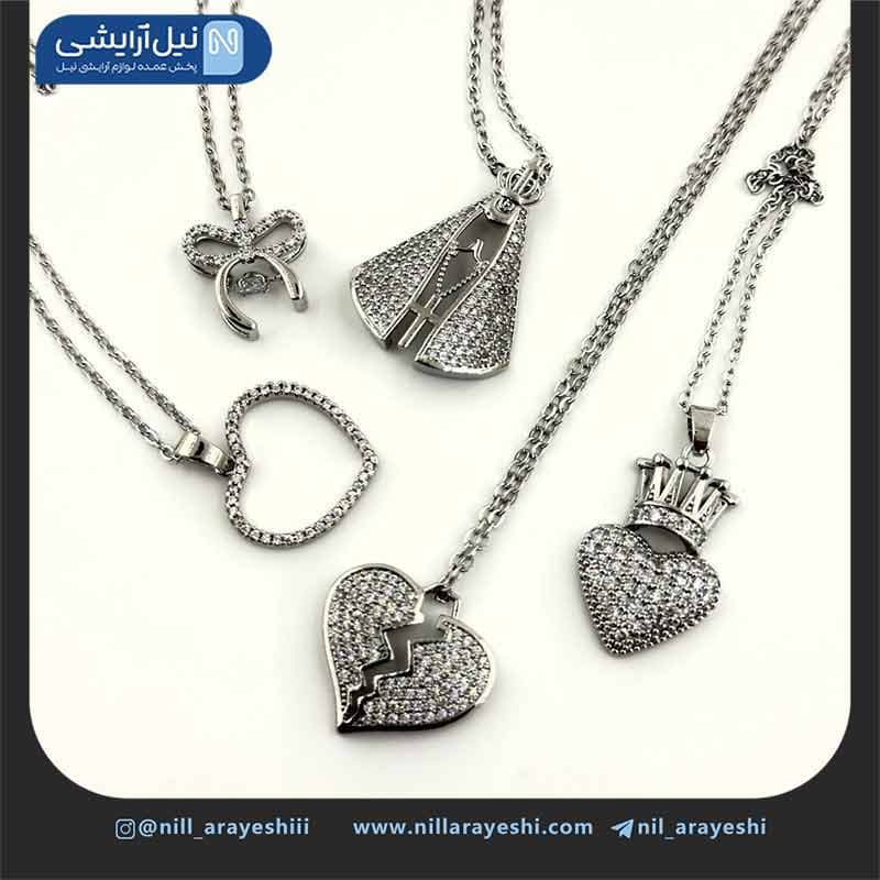 گردنبند استیل نقره ای — تصویر ۸