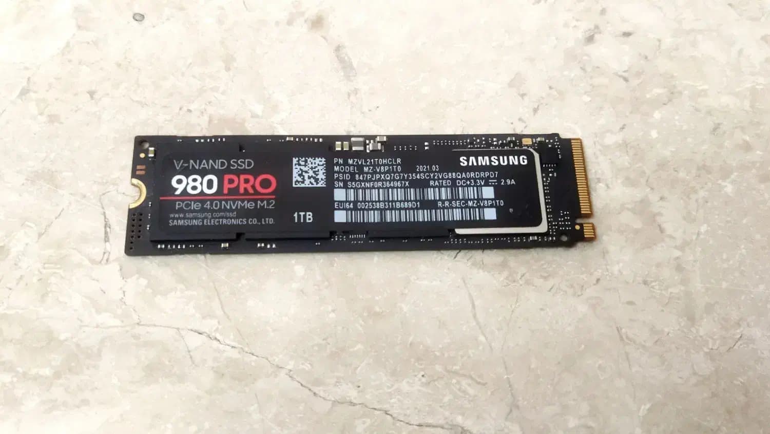 SSD یک ترابایت ساخت سامسونگ NVMe