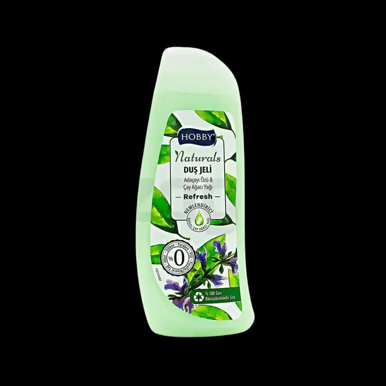 شامپو بدن هوبی سری Naturals مدل Refresh حاوی عصاره مریم گلی و روغن درخت چای 500 میل