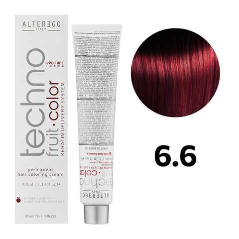 رنگ مو آلترگو (تکنو کالر) قهوه ای قرمز تیره (6.6) Dark Chestnut Red Alterego (Techno Color) — تصویر ۲