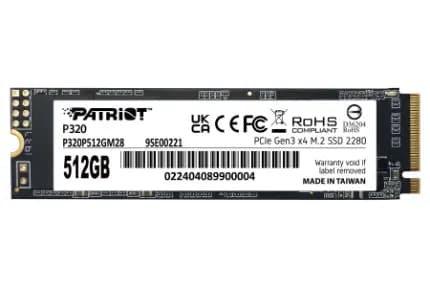 حافظه SSD M2 Patriot اینترنال پاتریوت P320 ظرفیت 512 گیگابایت