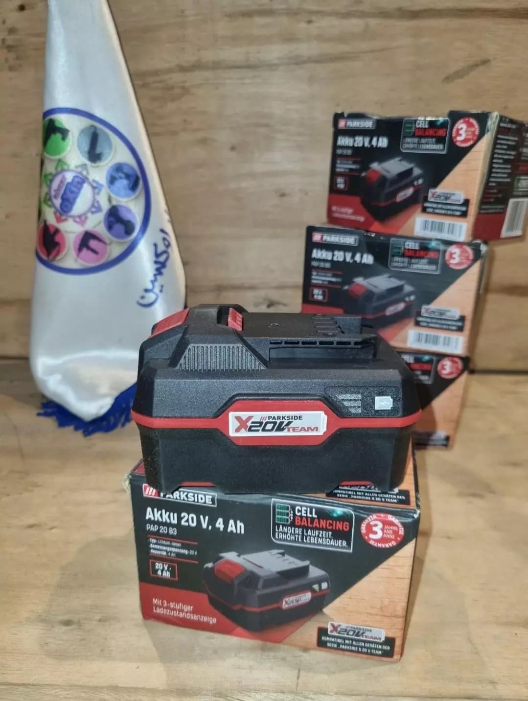 باتری 4 آمپر20ولت پارکساید آلمانی 2025 آکبند (اصلی)مدلParkside X20V Team – 20V 4Ah — تصویر ۵