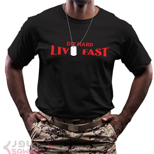 تیشرت مردانه Die Hard, Live Fast