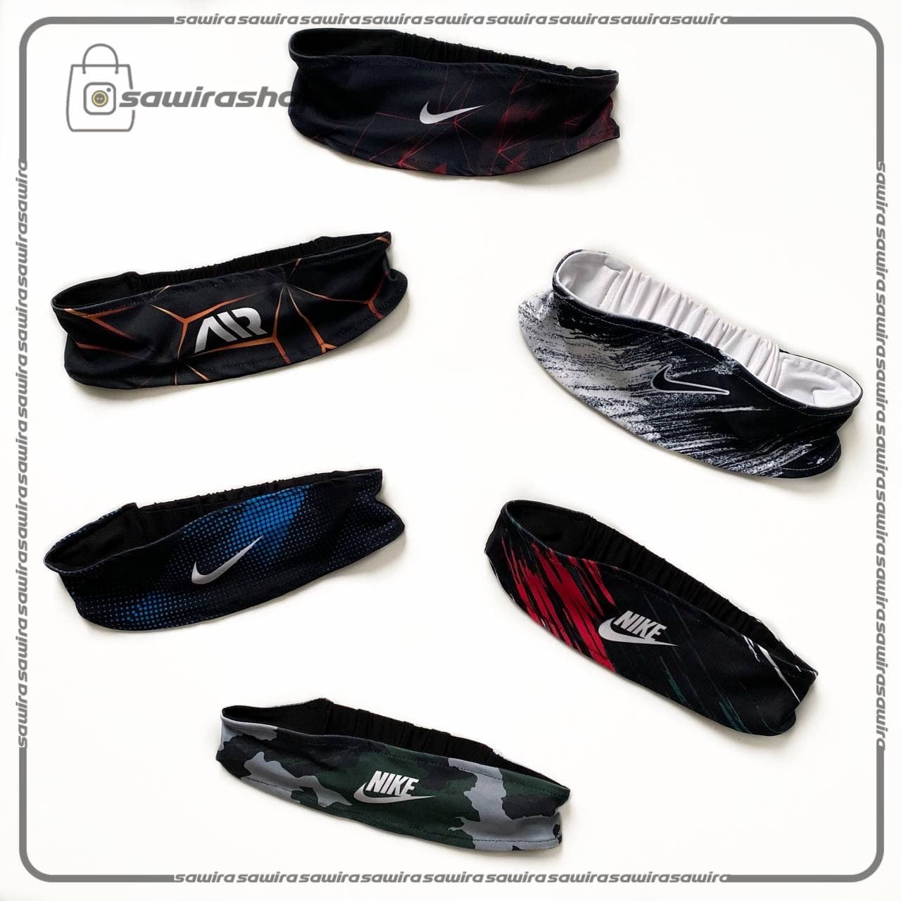 هدبند طرح دار زنانه نایک (Nike) - (کد: 1687)