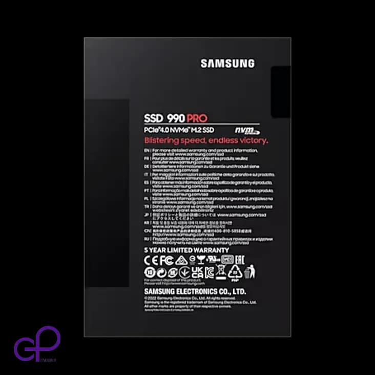 اس‌اس‌دی اینترنال سامسونگ 990 Pro NVMe M.2 ظرفیت 2 ترابایت — تصویر ۳