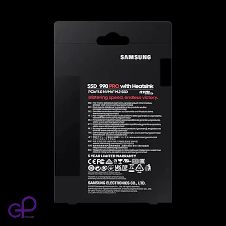 اس‌اس‌دی اینترنال سامسونگ 990 Pro Heatsink NVMe M.2 ظرفیت 1 ترابایت — تصویر ۳