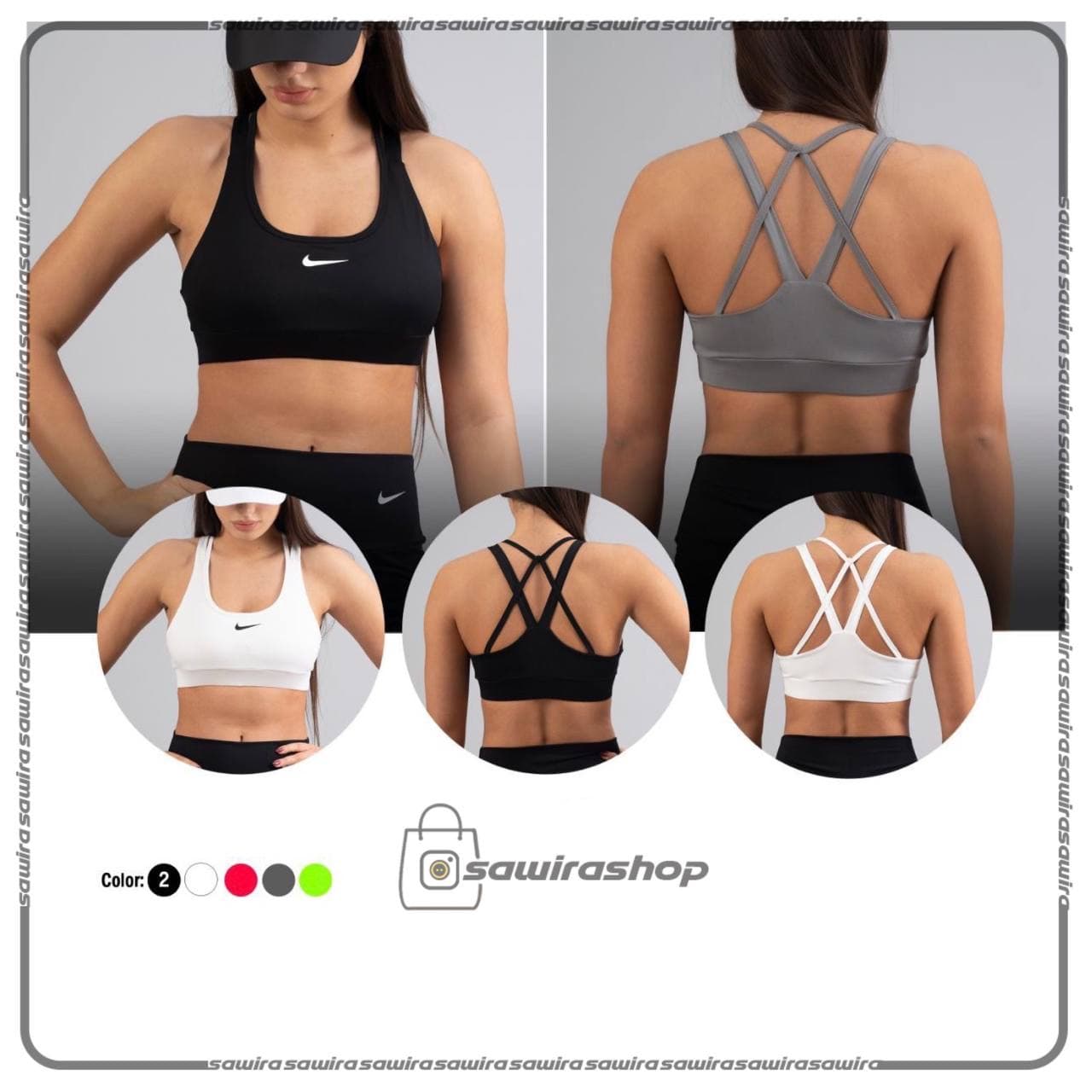 نیم تنه پشت بندی زنانه نایک (Nike) - (کد: 1692) — تصویر ۳