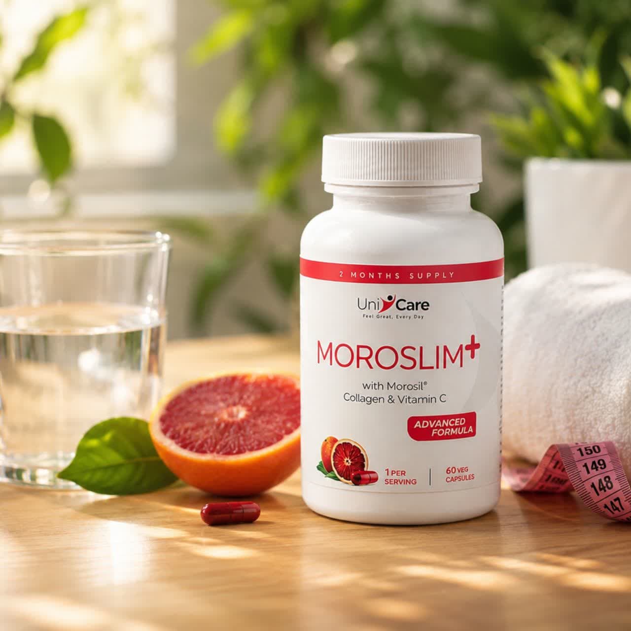 کپسول مورواسلیم پلاس یونی‌کر (UniCare Moroslim+) | مکمل تخصصی کاهش وزن، چربی‌سوزی و کنترل اشتها — تصویر ۲