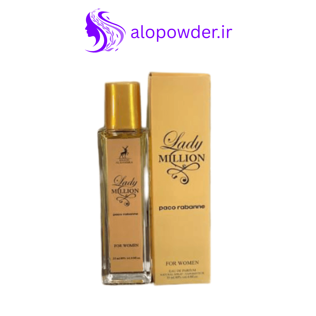 عطر ادوپرفیوم زنانه الحمبرا مدل لیدی میلیون Lady Million حجم ۳۵ میل