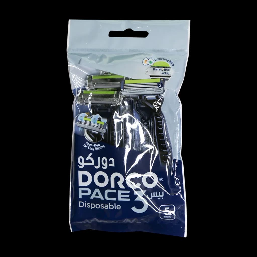 خودتراش مردانه دورکو مدل Pace 3 بسته 5 عددی