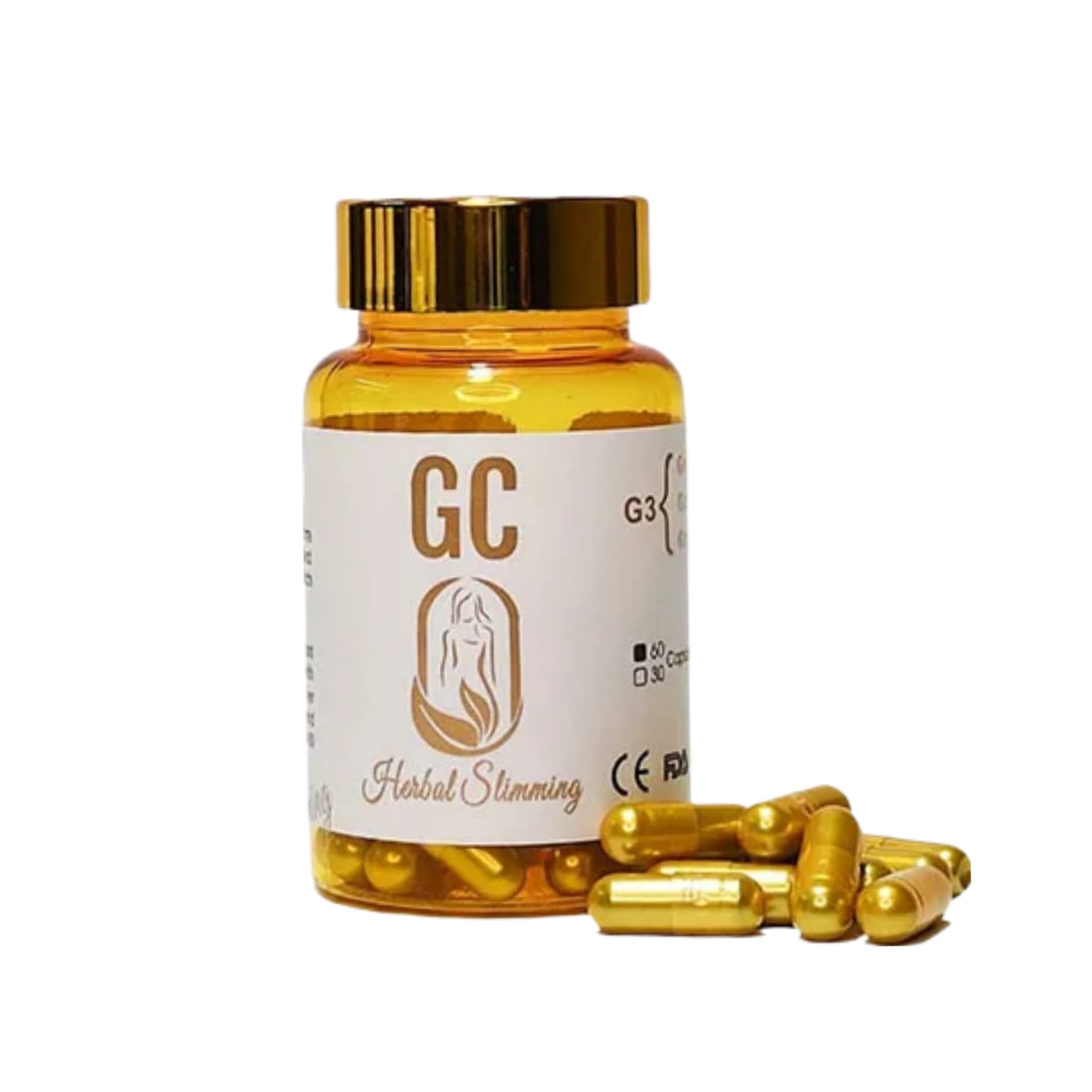 قرص لاغری جی سی اسلیمینگ 60 عددی GC Herbal Slimming آلمانی اورجینال چربی سوز و کاهش دهنده اشتها و وزن