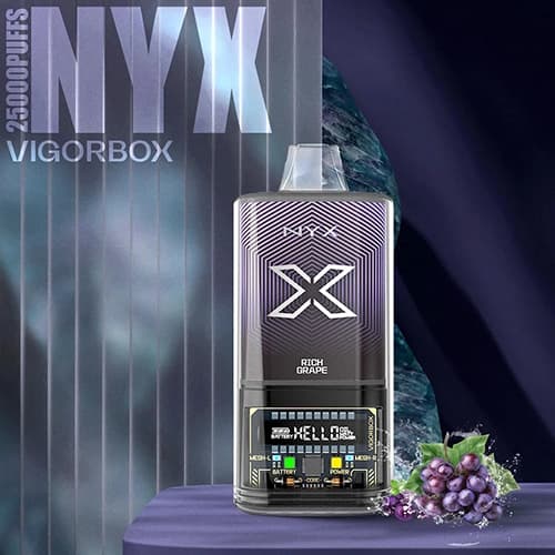 پاد یکبار مصرف 25000 پاف VIGORBOX طعم انگور