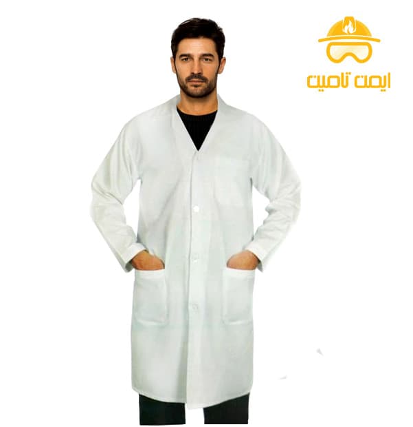 روپوش پزشکی مردانه ترگال سفید(روپوش پرستاری) — تصویر ۲