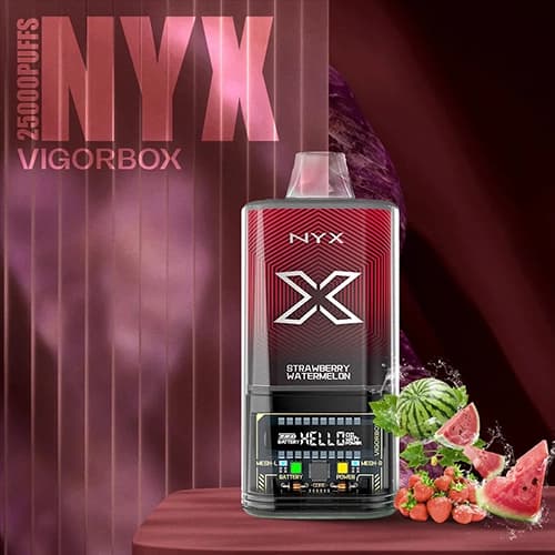 پاد یکبار مصرف 25000 پاف VIGORBOX طعم هندوانه توت فرنگی