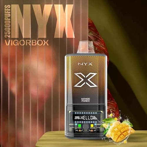 پاد یکبار مصرف 25000 پاف VIGORBOX طعم نوشیدنی انبه