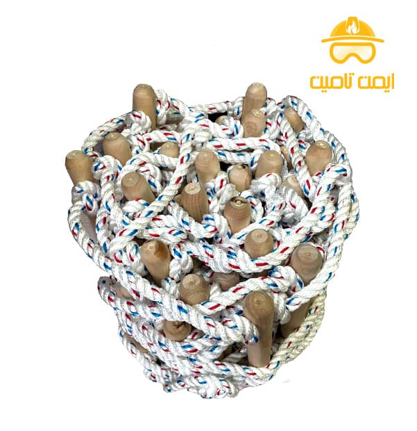 نردبان طنابی نجات و کوهنوردی چوبی (5 تا 20 متر) — تصویر ۴