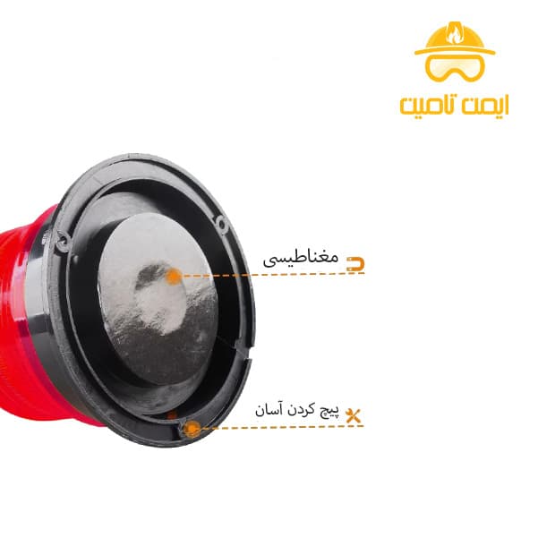 چراغ چشمک زن سولار پلیسی آهنربایی LED — تصویر ۲