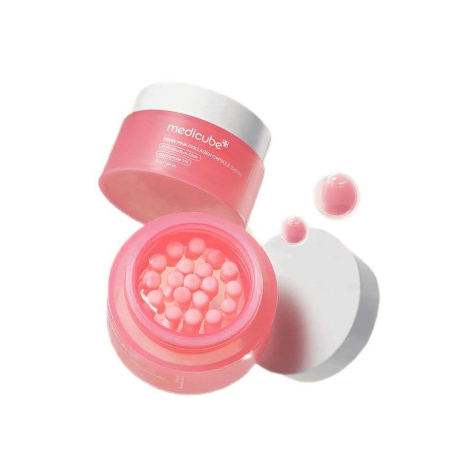 کرم کلاژن کپسولی PDRN مدیکیوب | Medicube PDRN Pink Collagen Capsule Cream