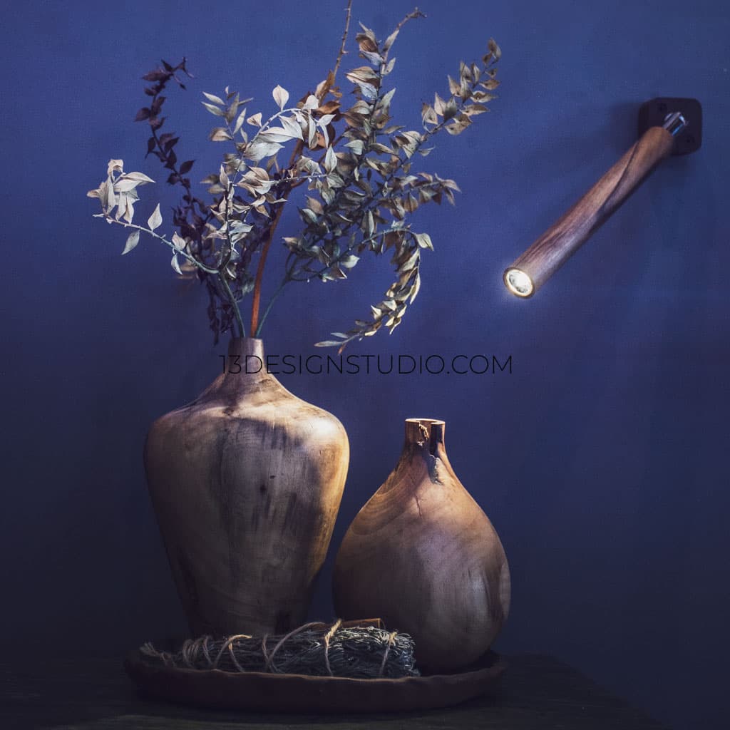 چراغ چوبی بازویی مدل سایوز | کد 1385 — تصویر ۲