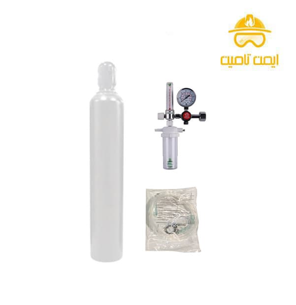 کپسول اکسیژن خانگی 10 لیتری همراه با متعلقات