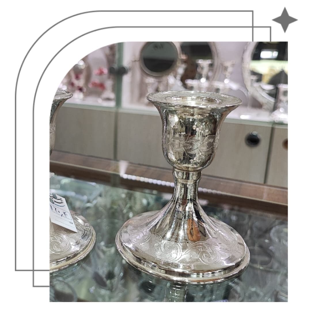 شمعدان رومیزی جفت کد 8401604 — تصویر ۲