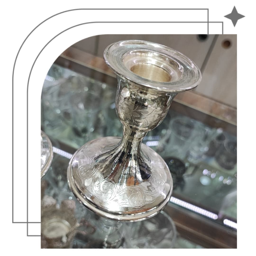 شمعدان رومیزی جفت کد 8401604 — تصویر ۳