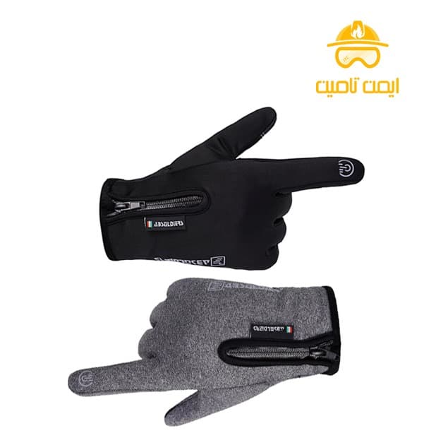 دستکش موتور سواری زمستانی ضد آب با قابلیت تاچ وینداستاپر THEYANCHI — تصویر ۵