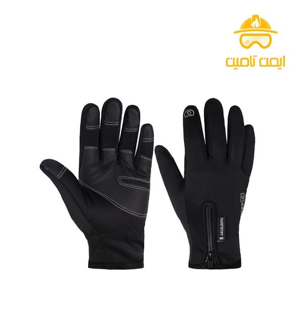 دستکش موتور سواری زمستانی ضد آب با قابلیت تاچ وینداستاپر THEYANCHI — تصویر ۳