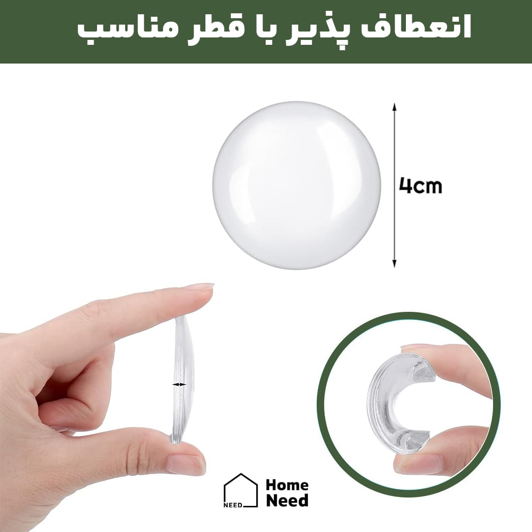 ست 6 عددی سیلیکون ضدضربه دایره ای — تصویر ۵