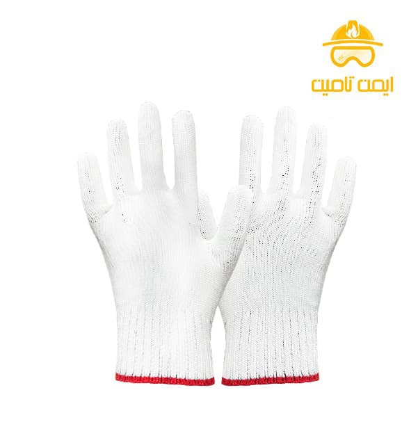 دستکش بافتنی پلی استر 50 گرم (بسته 5 عددی)