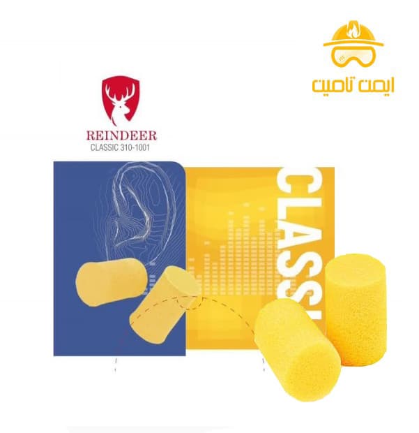 تو گوشی اسفنجی ریندر مدل کلاسیک(بسته 10 جفتی)