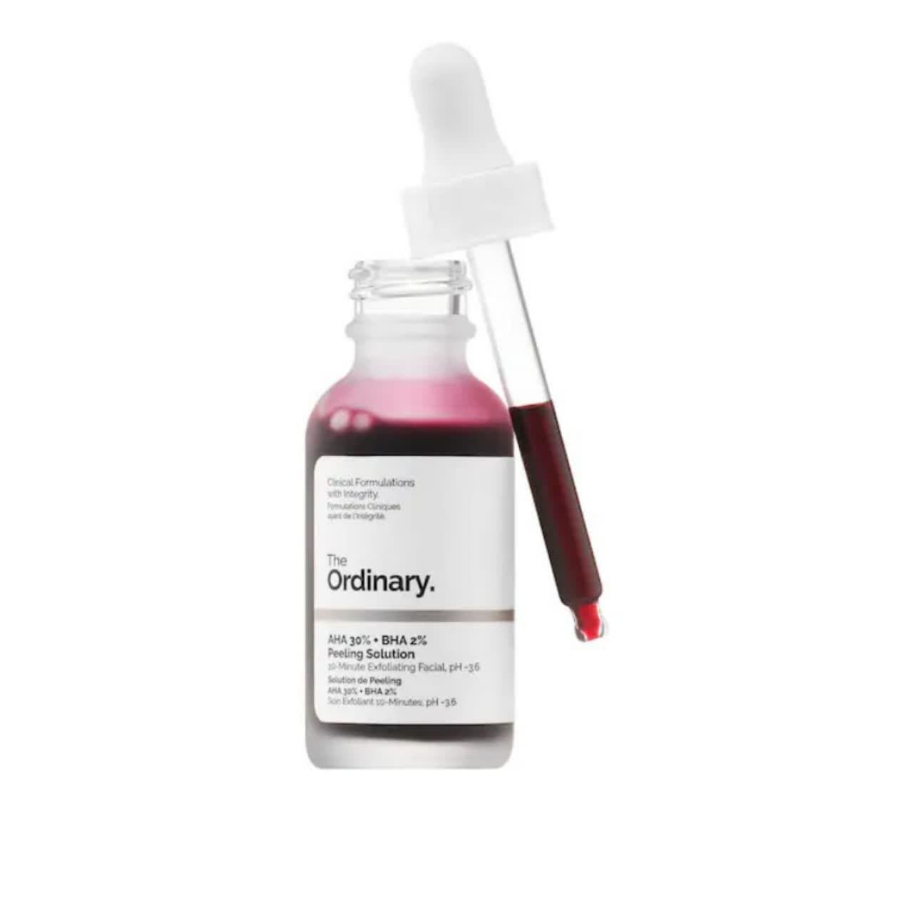 سرم لایه بردار و پیلینگ قرمز اوردینری | The Ordinary AHA 30% + BHA 2% Peeling Solution