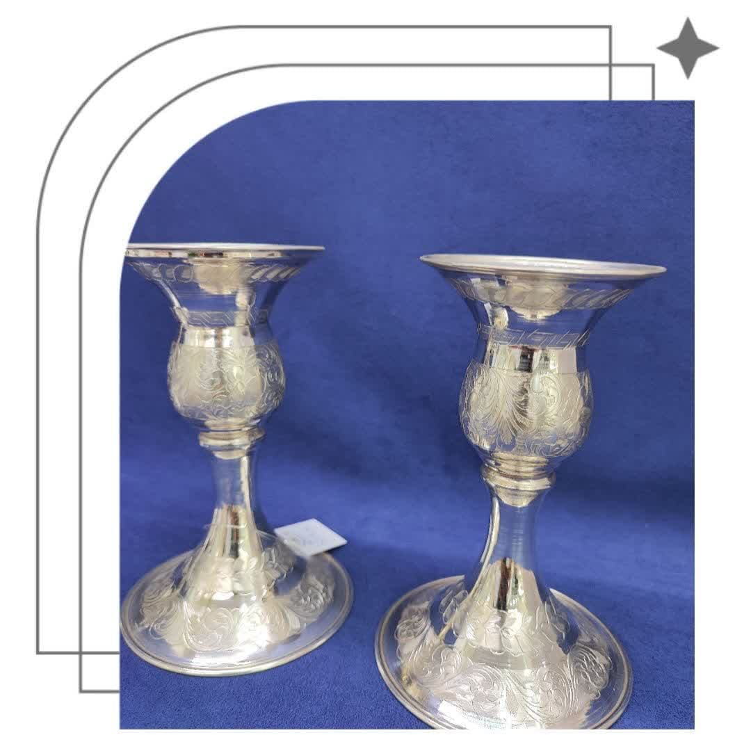 شمعدان نقره طرح جام بزرگ کد 8402197