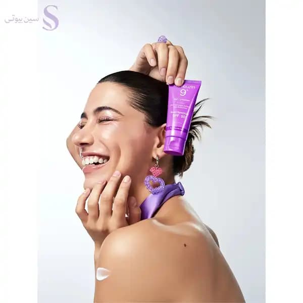 كرم ضدآفتاب بي رنگ دست،صورت،دورچشم نامبوزین SPF 50 مدل No.9 محافظ در برابر اشعه UVA و UVB مناسب براي انواع پوست حجم ٥٠ ميلي ليتر — تصویر ۳