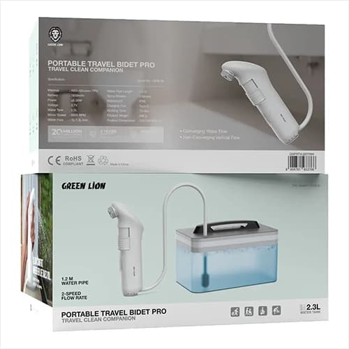 دوش مسافرتی مخزن دار Green Lion Bidet Pro — تصویر ۳